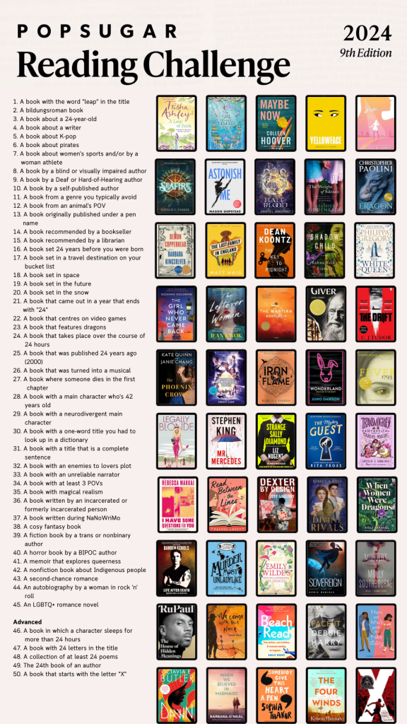 PopSugar Reading Challenge